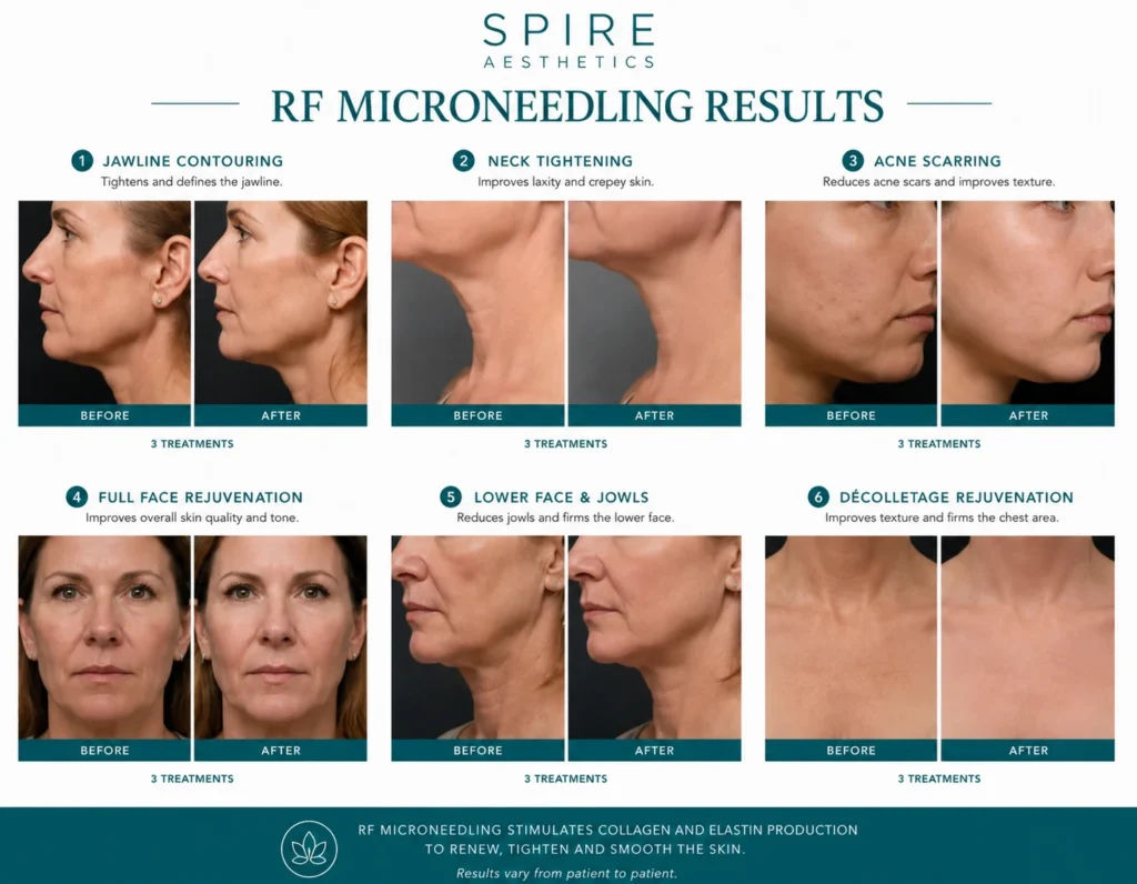 RF Microneedling Skin tightening Halstead results